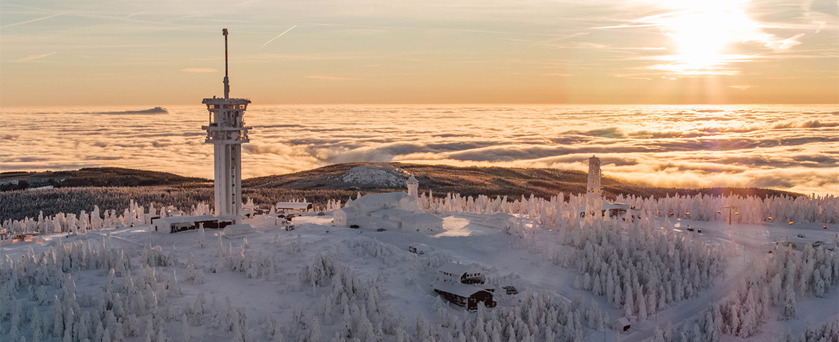 Skiing in the Ore Mountains